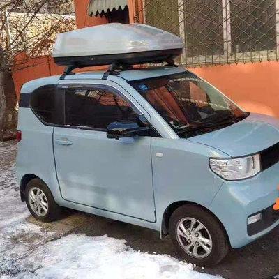 Roof box — mini roof luggage box, third-generation - no-need-to-drill-holes-460l-gray-1399039-comes-with-crossbar
