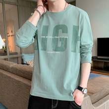 长袖t恤男士春秋款国潮牌ins潮流秋装2022新款宽松上衣服休闲卫衣