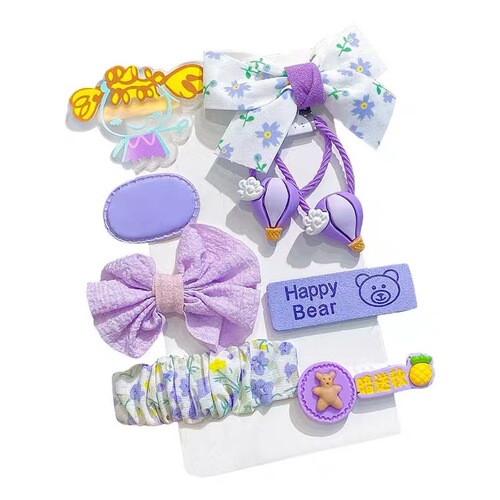 Children's hair clip set cute BB clip girl's broken hair bangs side clip Korean version hot selling cute baby hair clip