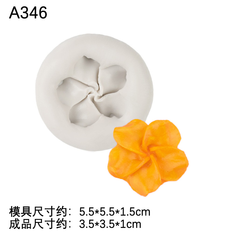 Planta flor molde de silicona epoxi arcilla cerámica suave decoración Fondant chocolate accesorios para hornear