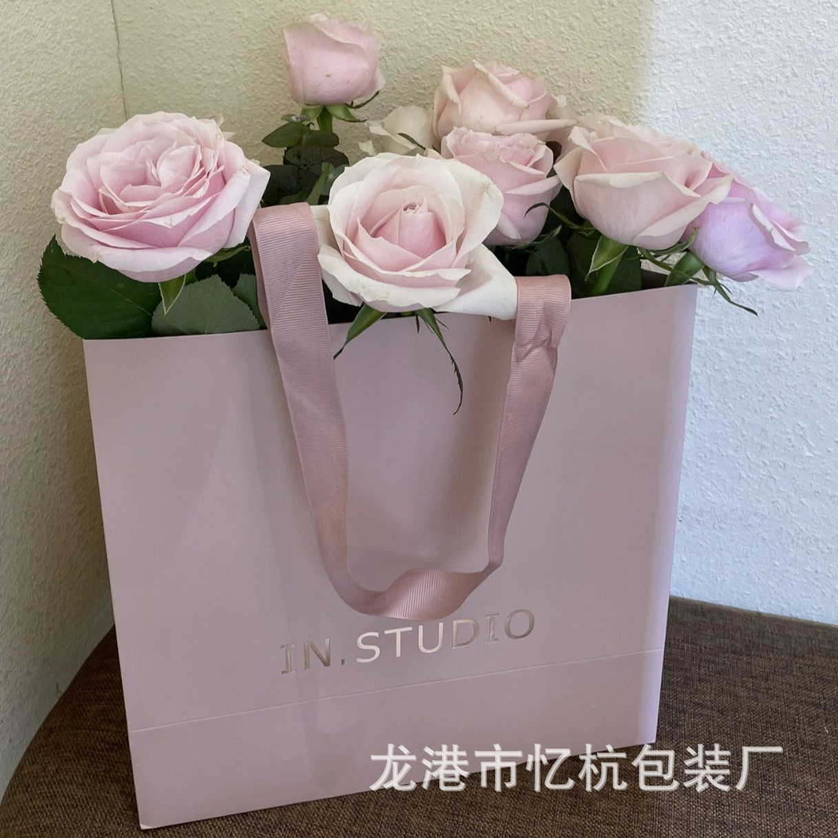 高档纸袋牛皮纸手提袋礼品袋服装店礼品女装店烘焙糕点牛皮包韩式