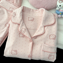 helloKitty睡衣女款秋冬季2025新款珊瑚绒磨毛德绒加绒加厚家居服
