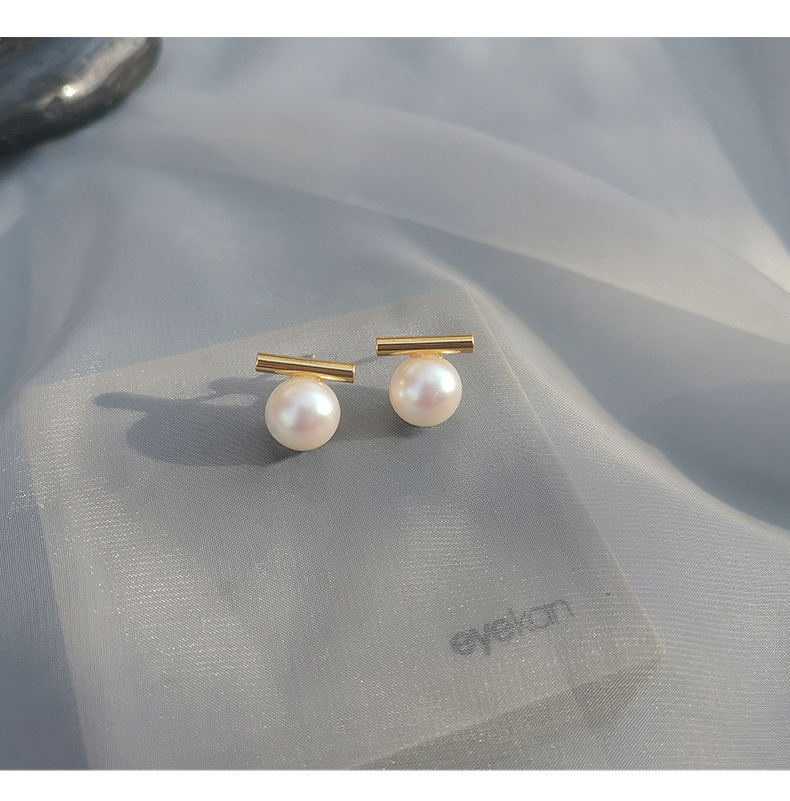 Daily Occasion Imitation Pearl, Alloy Material 1 Pair Simple Style Commute Geometric Imitation Pearl Alloy Earrings