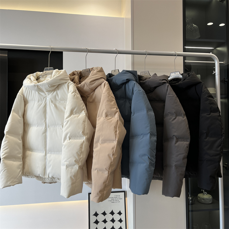 Japanese-Style 799+ Winter Fluffy Waterproof Ice and Snow down Seamless Technology Warm Hooded down Jacket for Women