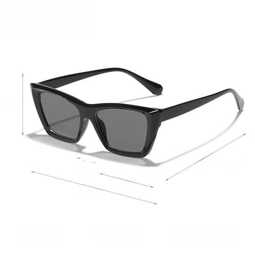 Haili Same Style Cat Eye Sunglasses Women's High-end Large Face Slimming Beat European and American Style Square Frame Sun Glasses 97140