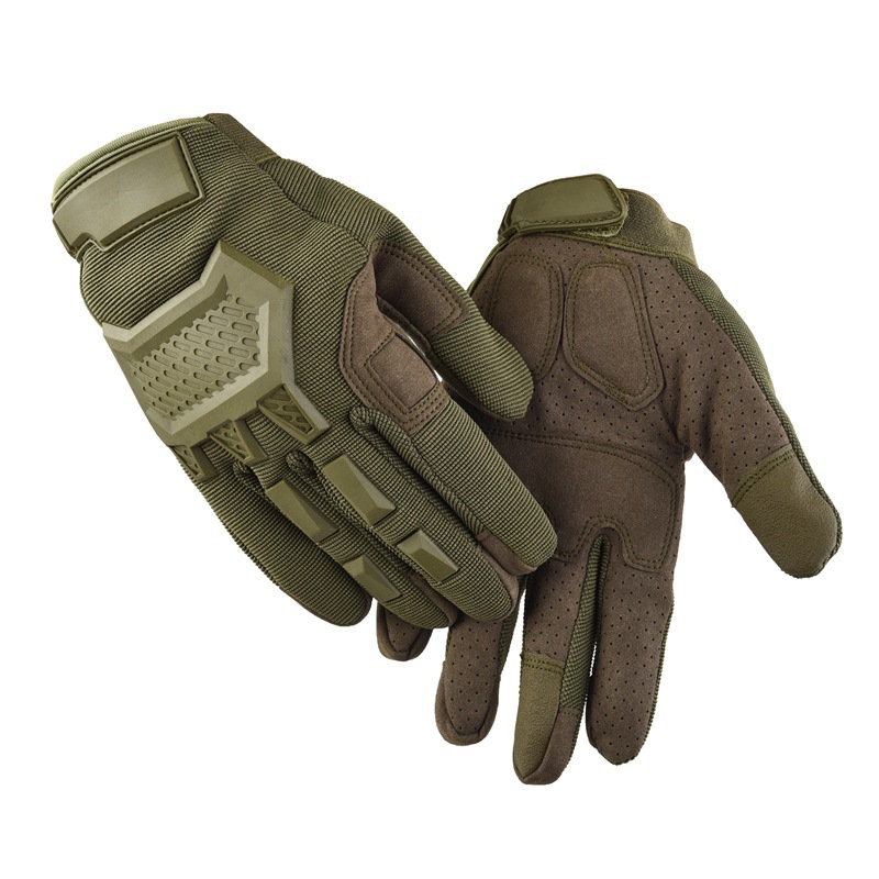 Guantes deportivos para hombres y mujeres montañismo al aire libre antideslizante motocicleta dedo completo protector resistente al desgaste pantalla táctil guantes tácticos