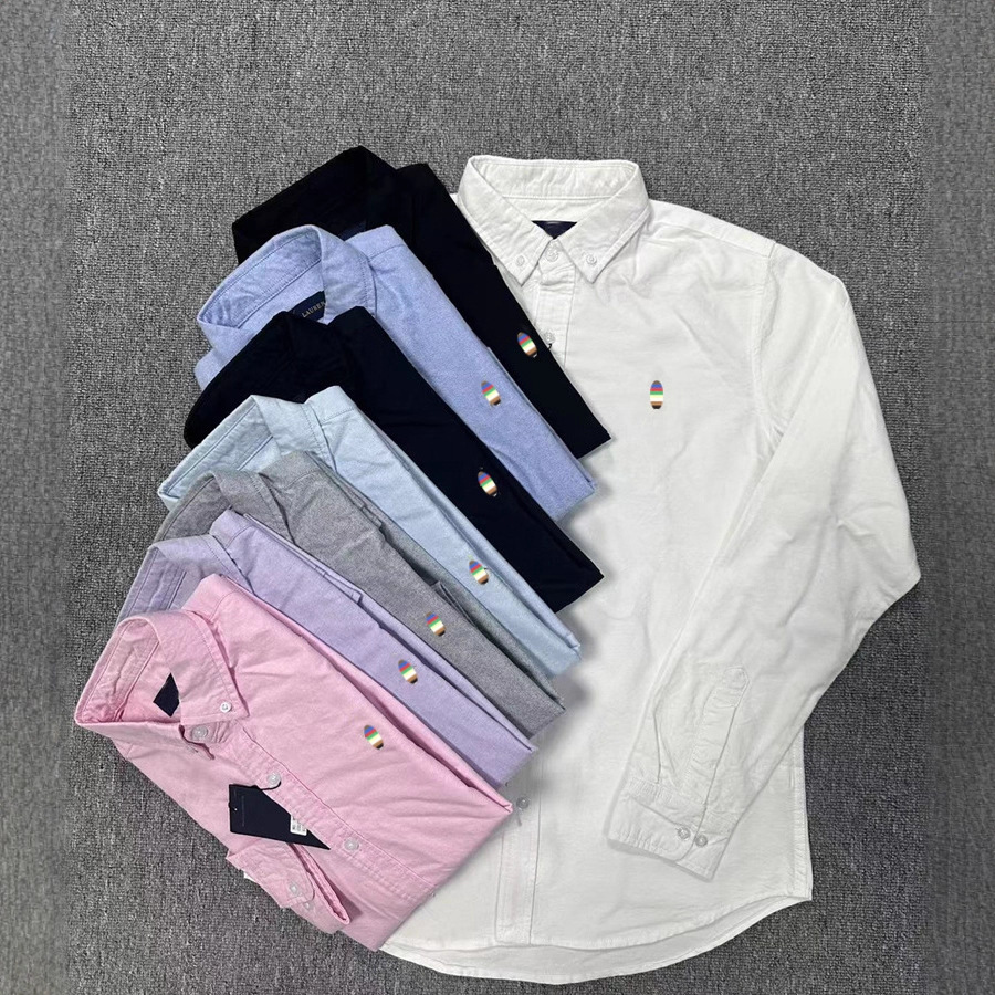Autumn casual solid color cotton shirt