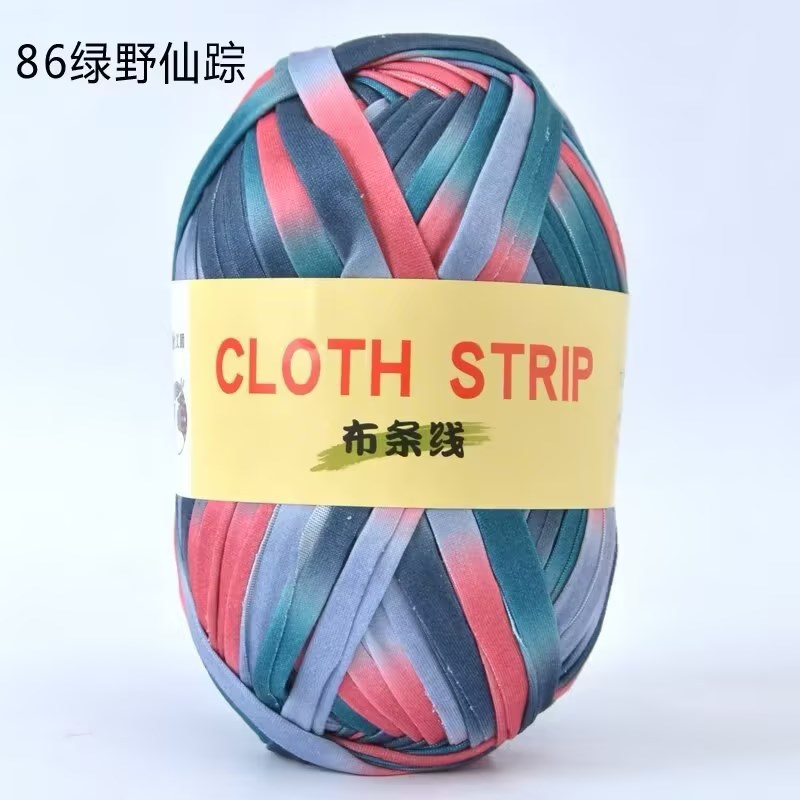 Gran gancho de línea de tela muñeca zapatillas de almacenamiento cesto cojín manta ganchillo DIY material casero tela gruesa trenzado