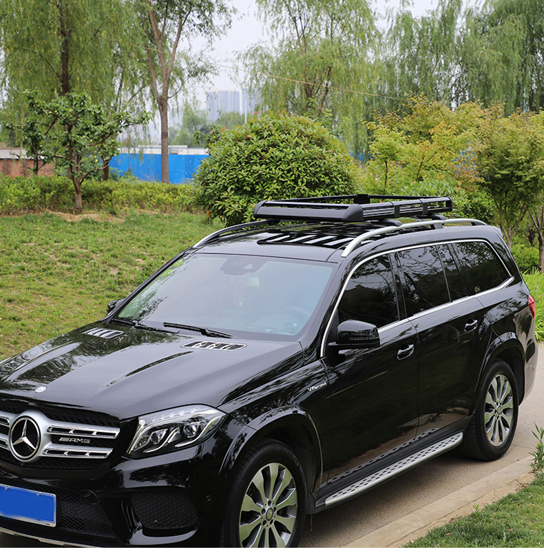 Double-Layer Car Roof Rack Luggage Rack Universal Shelf Travel Rack Basket Vehicle-Mounted Off-Road Suv Modification