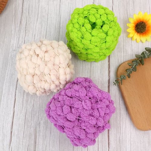 100g small ball yarn ball, popular red bean yarn, snowball hand-knitted scarf, DIY seat cushion, cover blanket, cushion, wholesale