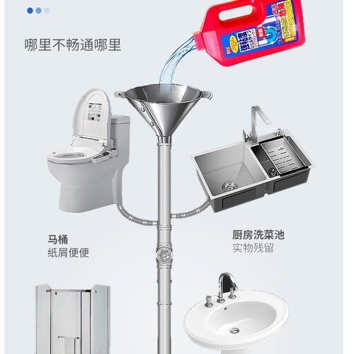 Japan imported pipe unblocking agent sewer pipe blocked toilet kitchen sink unblocking agent 800g cleaning agent