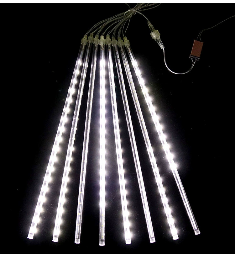 LED метеоритный дождь свет, уличная водонепроницаемость, солнечный или сеть, 30/50/80 см