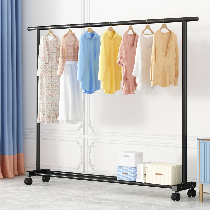 Drying Rack Floor Household Bedroom Thickened Thickened Clothes Hanging Folding Simple Indoor Dormitory Mobile Clothes Rack