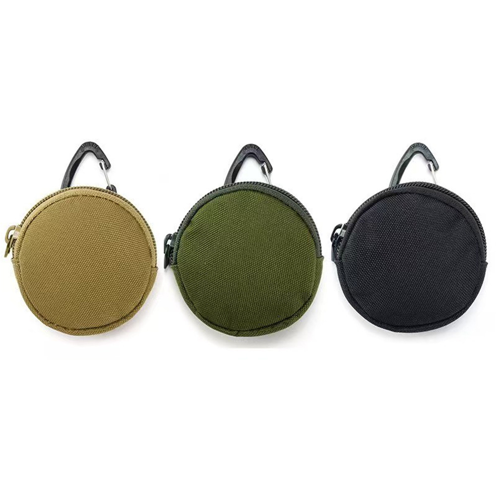 Molle Tactical Hanging Bag Multi-Functional Key Pouch Portable Coin Storage Outdoor Sports Mini Round Bag