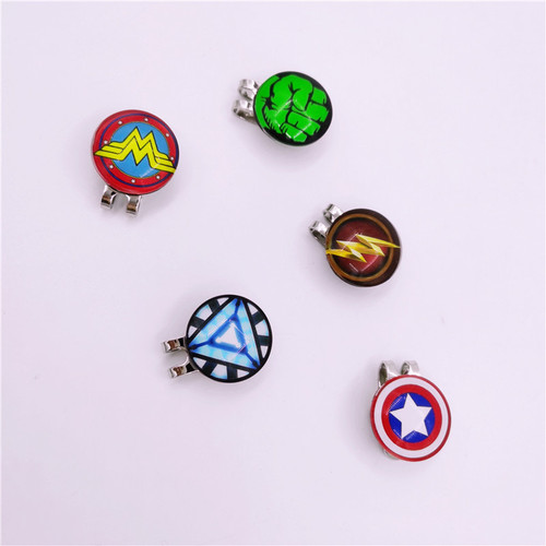 Foreign trade golf hat clip Mark Mark ball position mark magnetic green ball mark consumable golf accessories
