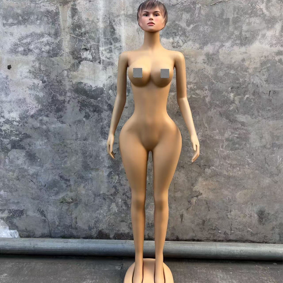 Maniquí de exhibición de escaparate de tienda de ropa, modelo curvilíneo BBL, talla grande europea y americana, busto grande, glúteos grandes, tono de piel, cuerpo completo, modelo femenino