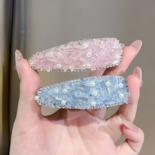 新款超闪甜美时尚BB夹韩式轻奢少女发夹高级感刘海夹发饰边夹批货