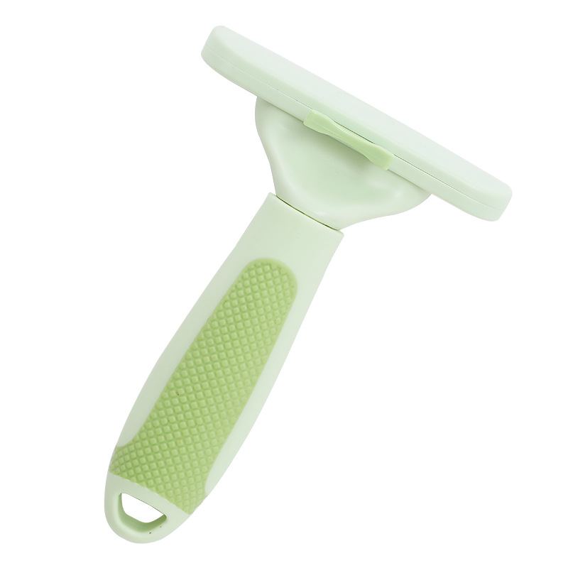 Pet depilación peine Labrador perro peine nudo apertura cepillo de limpieza gato depilación flotante pelo auto-limpieza peine suministros