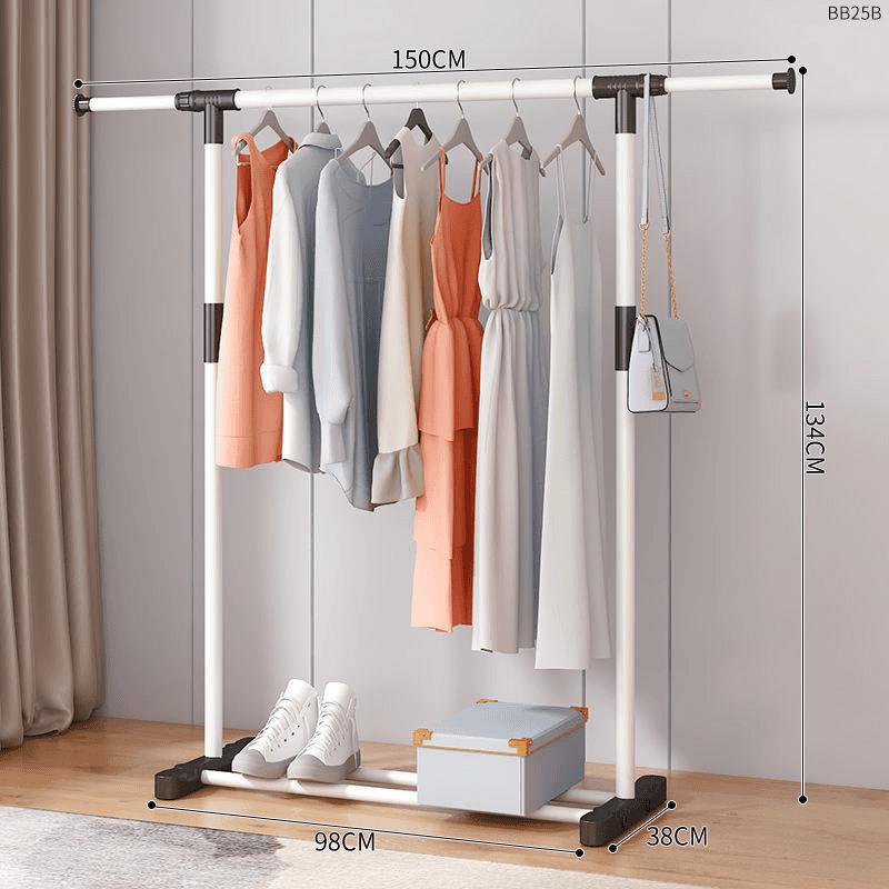 percha de ropa tipo piso para uso doméstico de alto grado colgar prendas de ropa rack varilla telescópica especial para balcón edredón