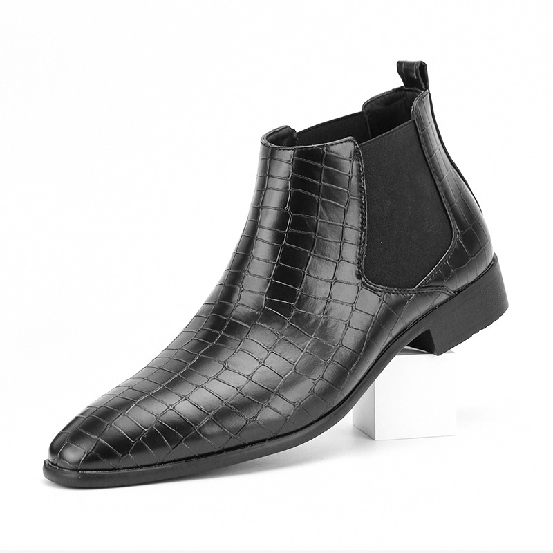 Stivali da uomo Scarpe da uomo con testa quadrata piccola tutti gli stivaletti da uomo alla moda_voghion.com
