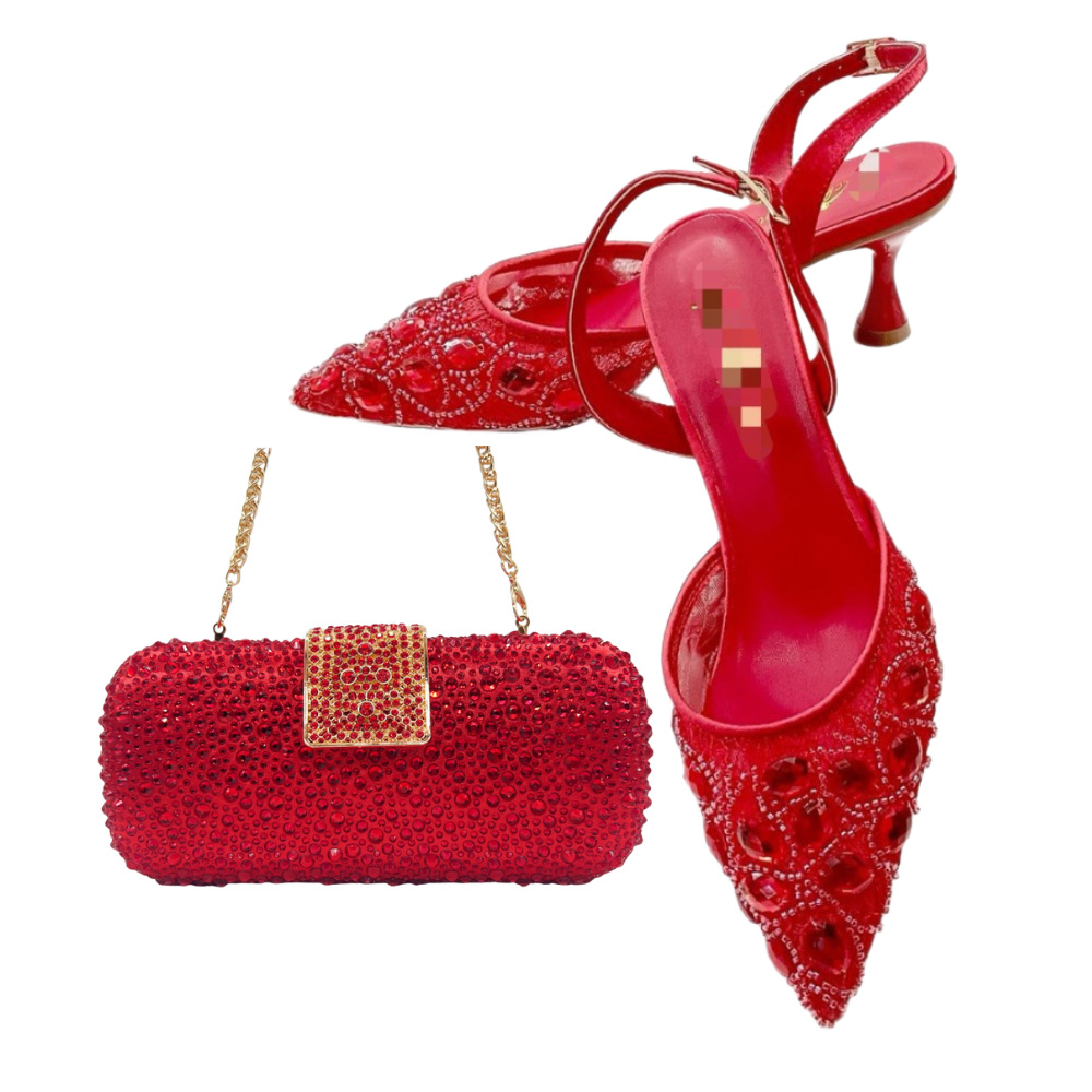 Zapatos de diseño italiano de alta gama para bodas, zapatos de mujer, encaje de diamante de verano, sandalias de talón alto