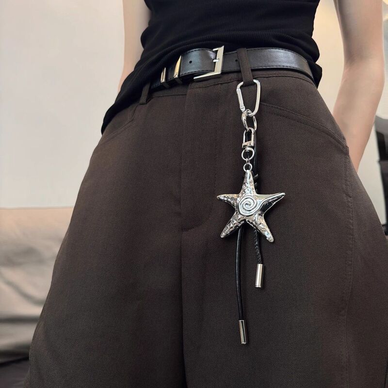 Metal Trouser Chain Accessories Subculture Y2K High-End Bag Pendant Keychain Niche Trouser Pendant for Men and Women