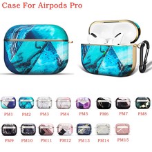 For Airpods Pro  case Cute luxury Electroplated marble W羳