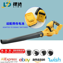 跨境锂电吹叶机吹雪机暴风机电动得伟款吹风机工业大功率鼓风机