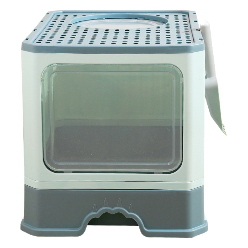 Caja de arena para gatos Cajón completamente cerrado en la parte superior anti salpicaduras anti-Arena extra grande gato suministros desodorante de tocador