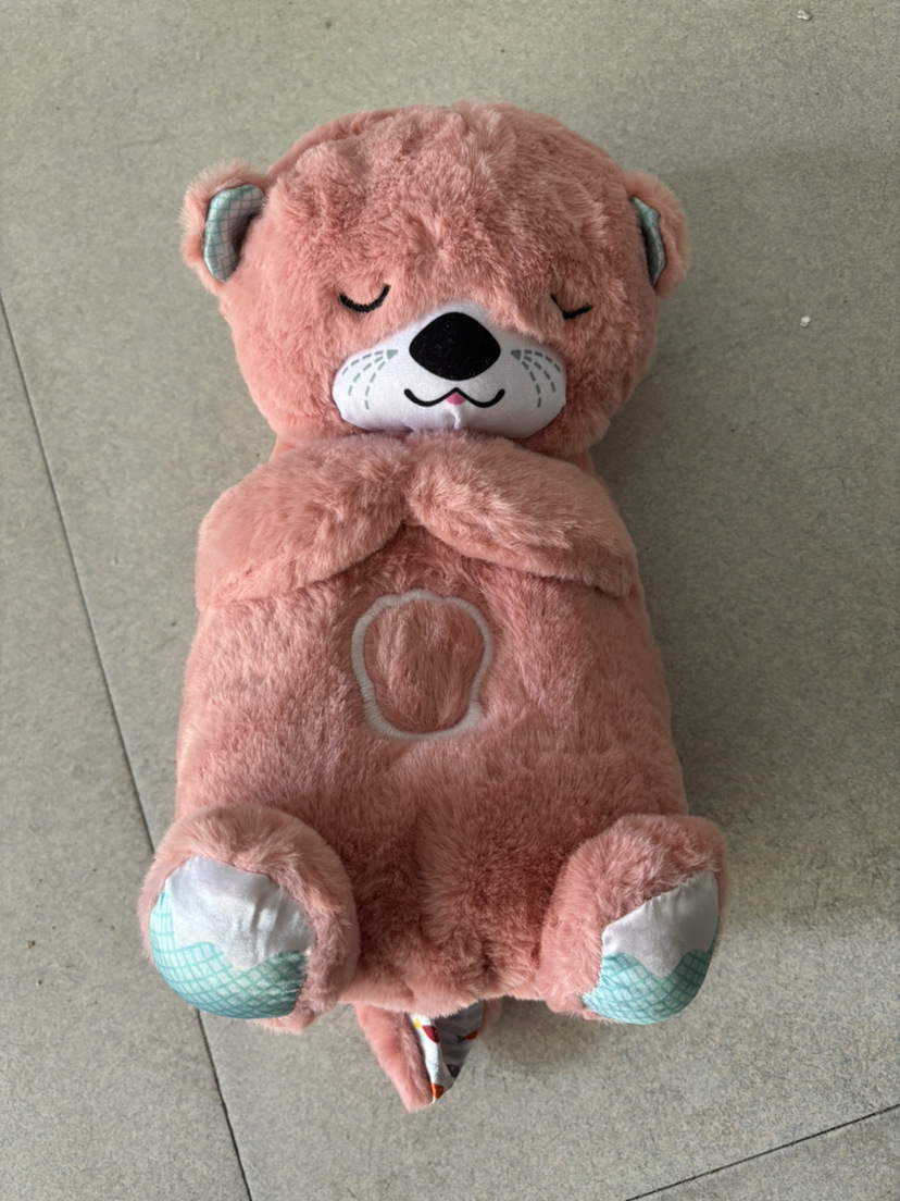 Música transfronteriza, respiración, linda nutria, bebé, movimiento largo original, juguete para dormir, muñeco de peluche, regalo
