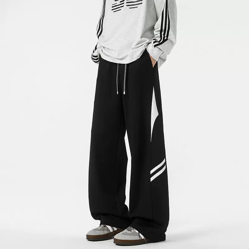 2025年春秋季新款美式复古纯色青少年户外痞帅直筒垂感工装长裤