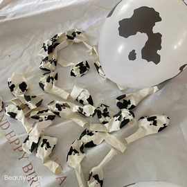 跨境12寸奶牛纹气球动物纹乳胶气球 派对现场装饰用品气球批发