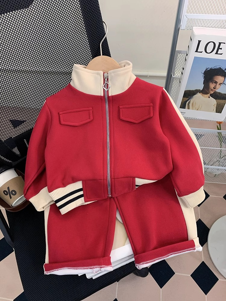 Ensemble de sport tendance pour filles, costume de Baseball décontracté pour petites filles, nouvelle collection printemps et automne 2023_voghion.com