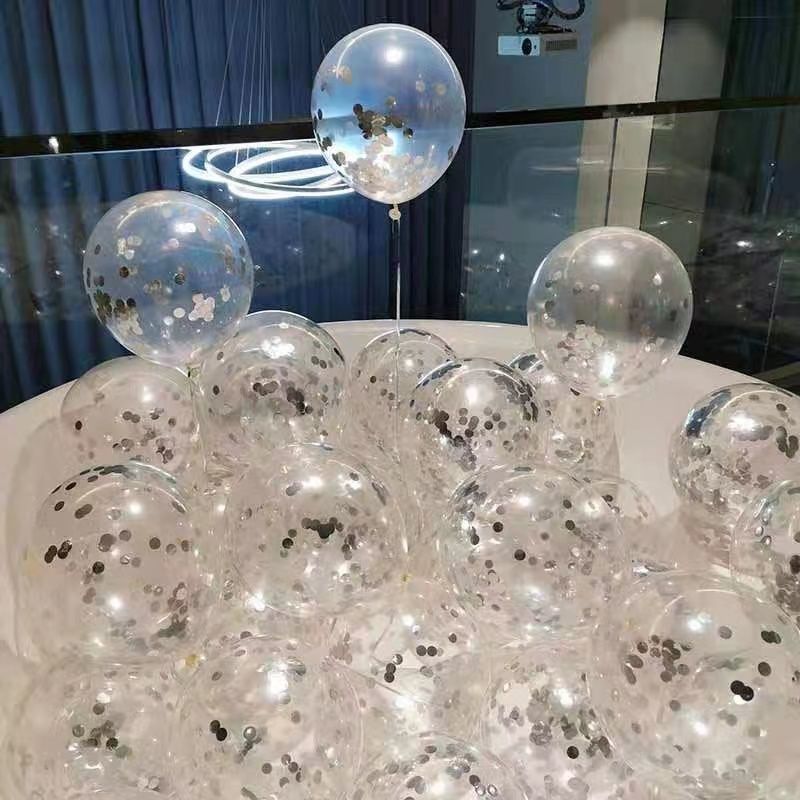 50 thick silver sequins