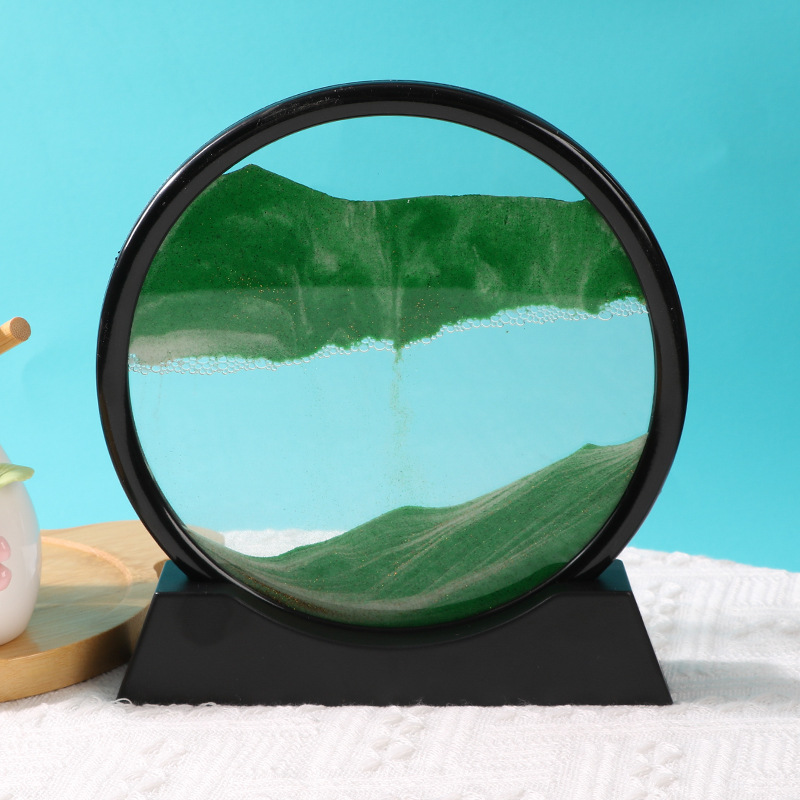 7inch 블랙 프레임 그린 샌드