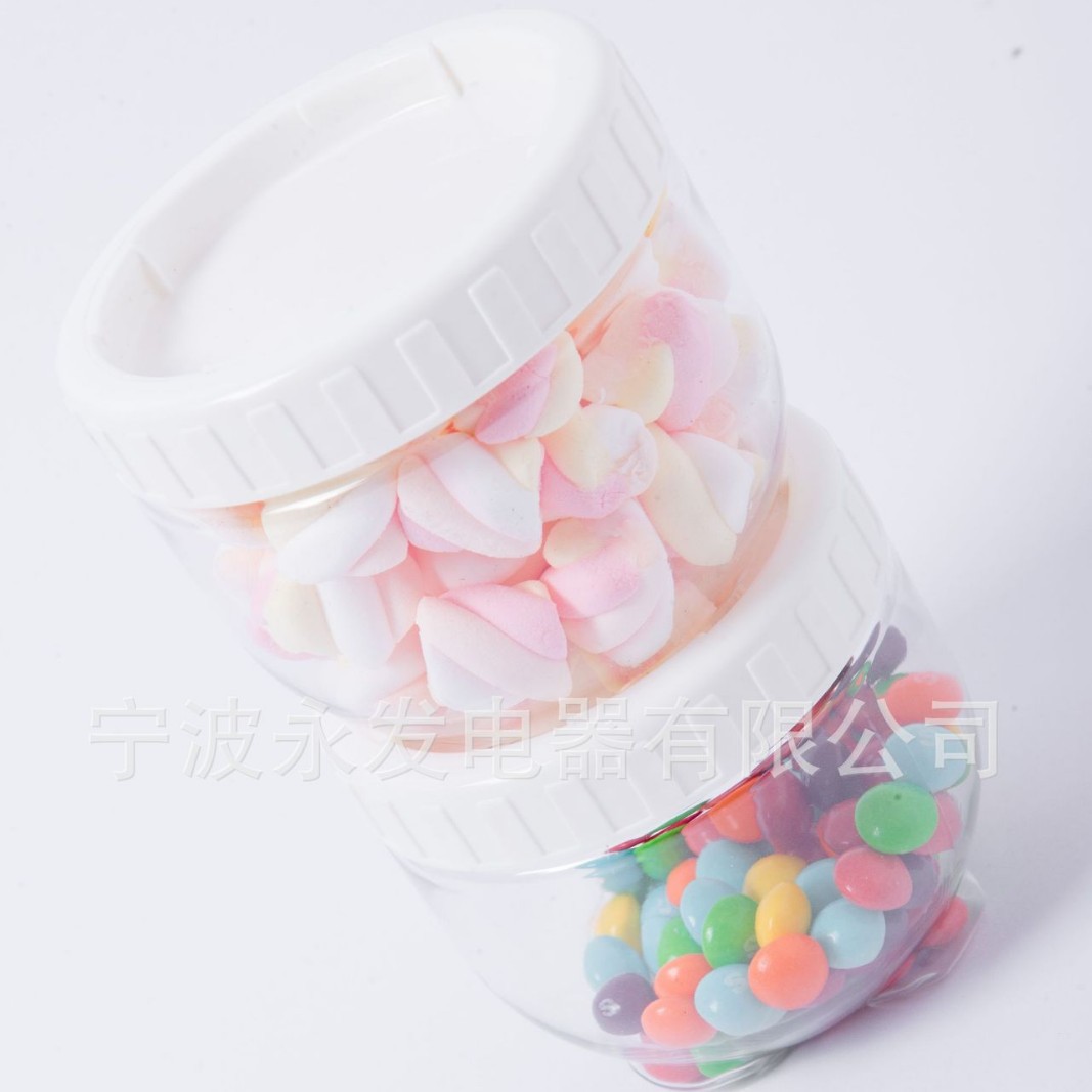 370ml PET塑料瓶 可接扣密封桶 红豆绿豆收纳分装罐  型号PT-120