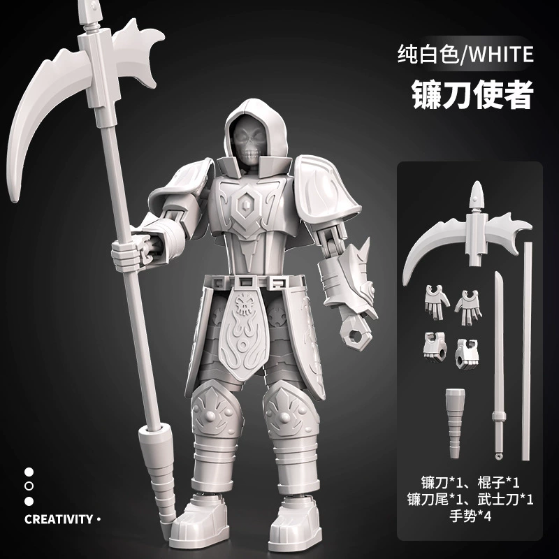 Other Brand Multi-Joint Movable Mini Transformer Doll – 5 Weapons, 2 Gestures, Shield/Blade Colors