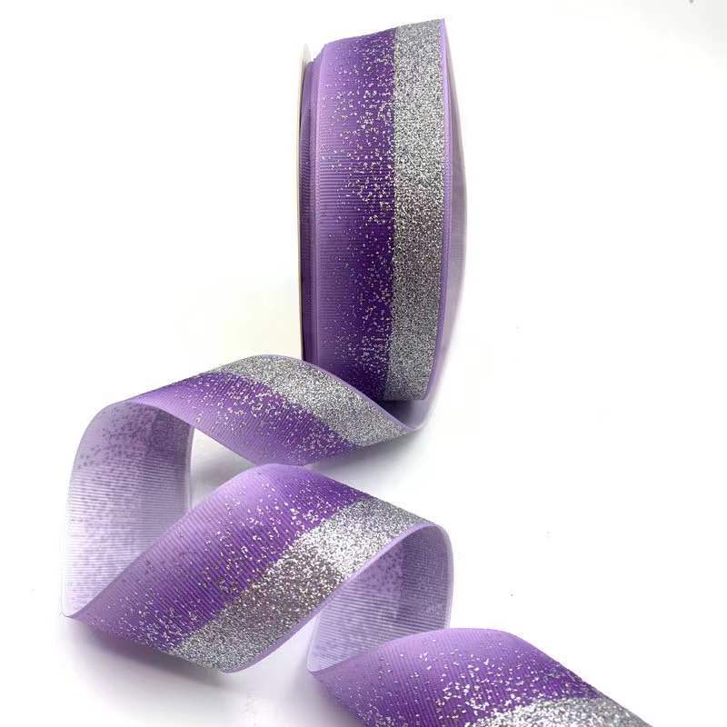 Venta al por mayor 4cm cinta gradiente costilla cinturón polvo de oro barra bandeja hecha a mano cinta de regalo caja de embalaje cinta láser ahora
