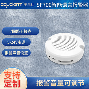 Intelligent Voice alarm can be set for 7-way Dry contact input of smoke access control high-decibel sound speaker in data center