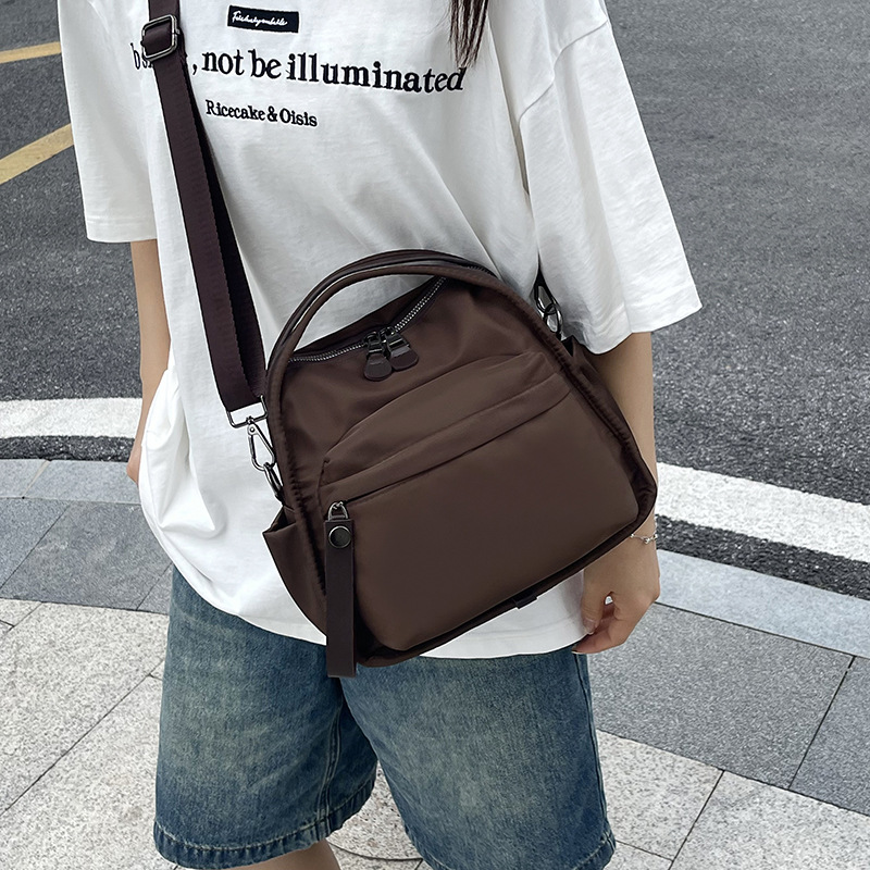 跨境单肩包时尚简约百搭手提女包尼龙材质高级感大容量可通勤bags