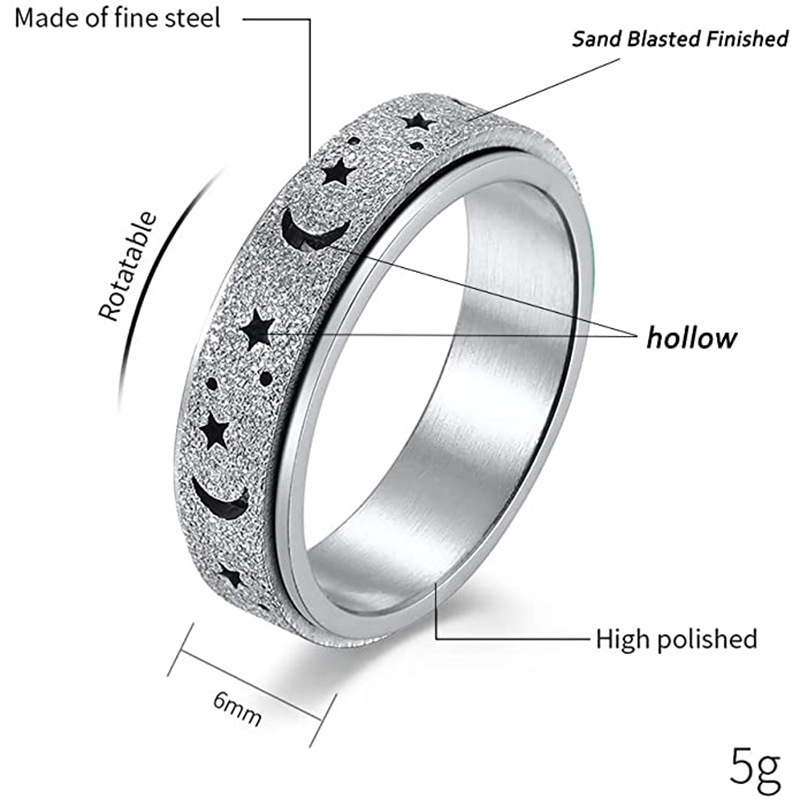 Stylish Fidget Ring For Anxiety Relief And Quiet Stress Control_voghion.com