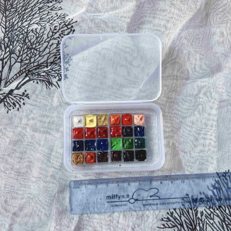 水彩絵の具包装箱水彩セットポータブルアート特別なマニキュア水彩送料無料|undefined