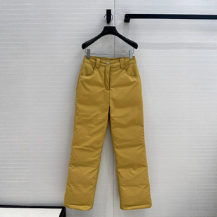 Handsome Fashionable Elegant Straight Leg Pants Windproof Thickened Warm Snow Pants Ski Wear Sports Casual Down Pants