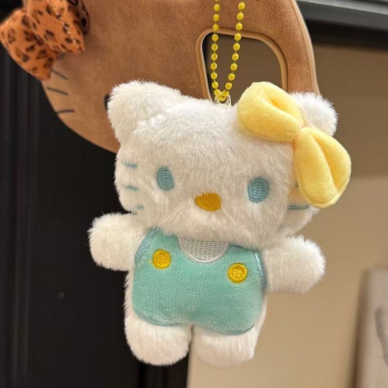 2025新款KT钥匙扣毛绒公仔挂件HelloKitty钥匙链挂饰包包挂件礼物|undefined