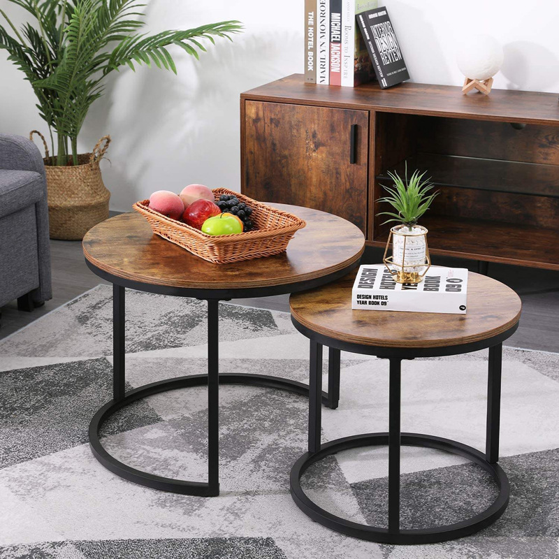 Amazonas mesa de té lujosa mesa de café de alta calidad de mesa de mesa de vidrio mesa de café de hierro forjado tamaño de mesa de té redonda