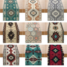 跨境亚麻桌旗波西米亚风复古客厅玄关装饰小桌旗亚马逊家居餐桌布