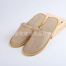 一次性客房抽条粗麻布料，黄色拖鞋， 7MMeva 底，28*11