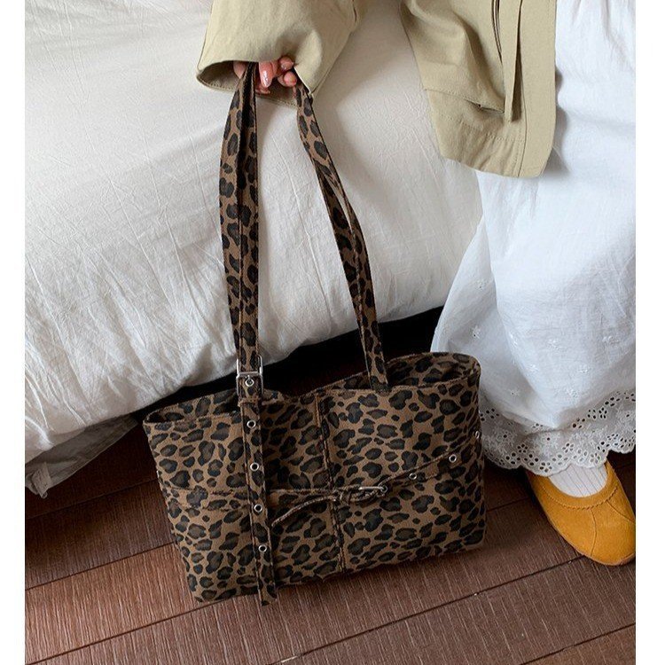 Cross-Border Suede Casual Tote Bag For Women 2025 New Trendy Autumn Korean Style Simple Large Capacity Shoulder Underarm Bag