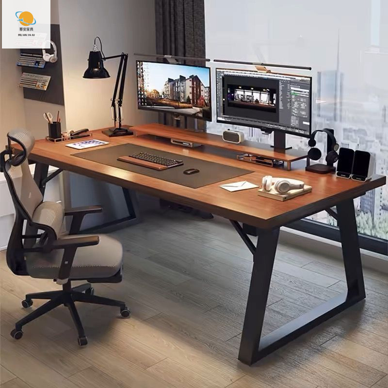 Simple Office Desk, Modern Computer Desk, Desktop Double Desk, Long Desk for Students, Simple Writing Desk for Home Use, Workbench Simple Office Desk, Modern Computer Desk, Desktop Double Desk, Long Desk for Students, Simple Writing Desk for Home Use, Workbench