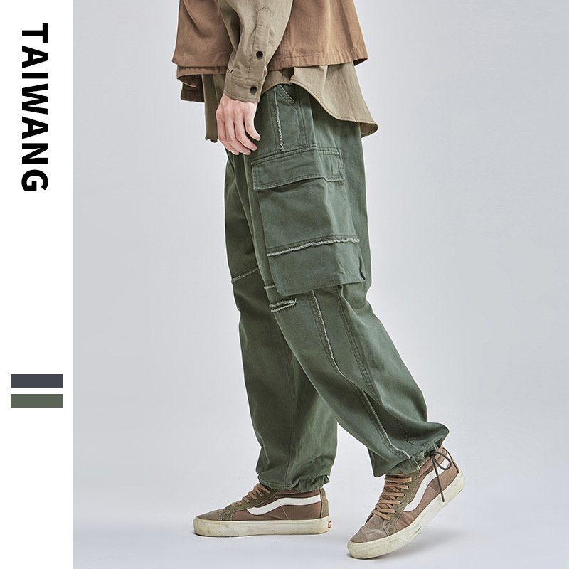 Herrenbekleidung Herrenmode Modemarke Overalls Herren Herbst Neue Herrenbekleidung Hosen Stone Mill Lose Freizeithose Herren_voghion.com